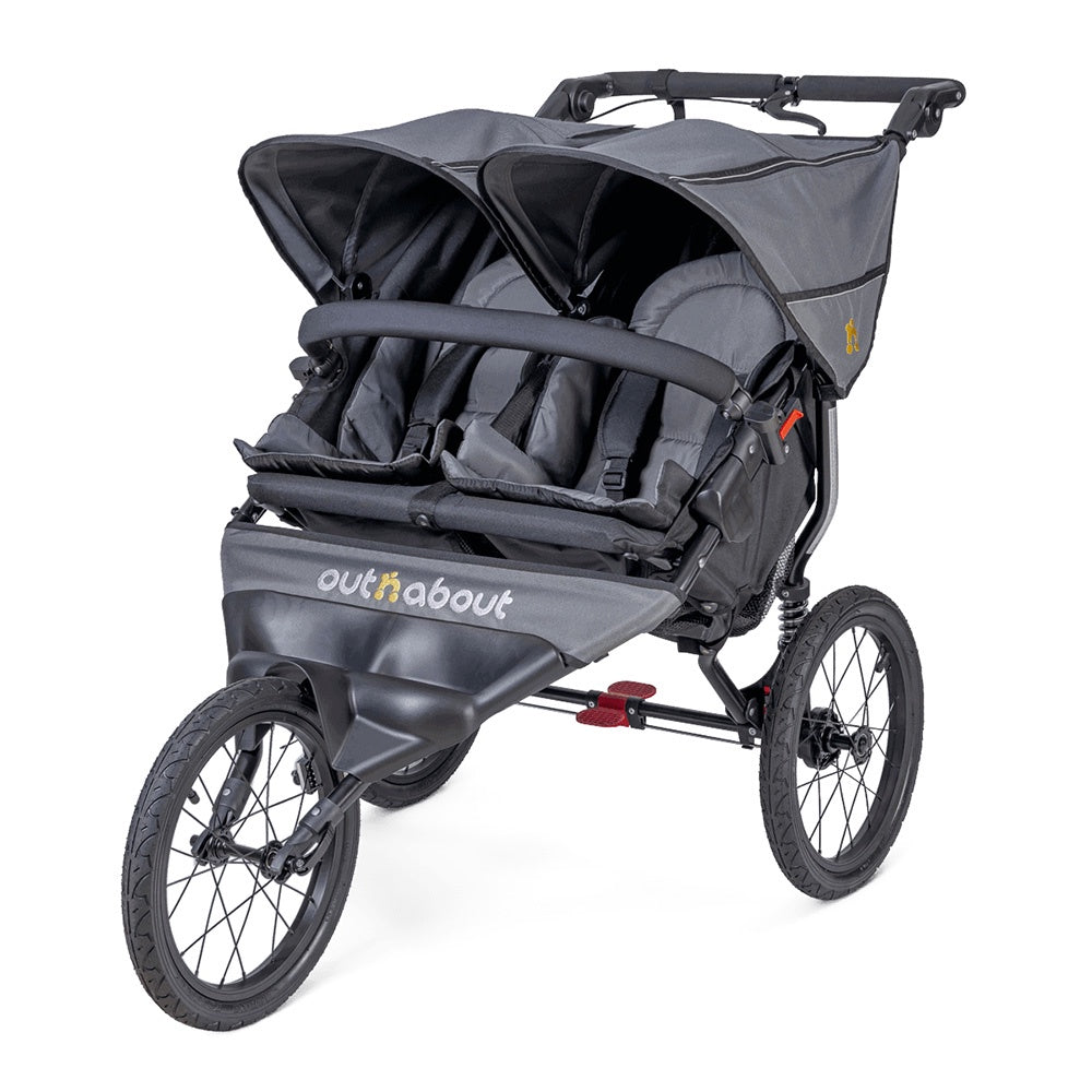 Out n About Nipper Sport Double Running Pushchair – DeWaldens Pram Centre